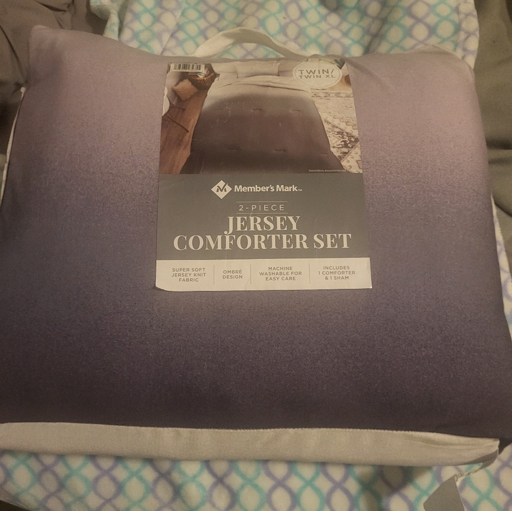 Member's Mark 2pc Jersey comfort set size twin/twin XL